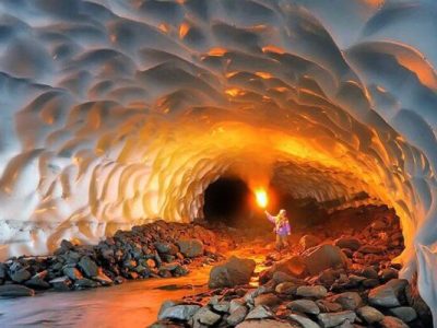 غار یخی چما ، بزرگترین منبع آب شیرین در ایران