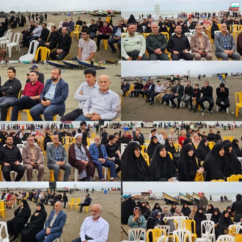برگزاری مراسم امت رسول الله ساحل شهرستان رامسر