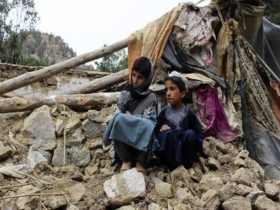 ۹۰ درصد قربانیان زلزله افغانستان زنان و کودکان بودند