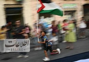 تصاویری از حمایت جوانان اروپایی از غزه را ببینید