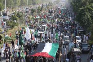 تظاهرات ضد صهیونیستی خبرنگاران وفعالان رسانه‌ در کراچی پاکستان