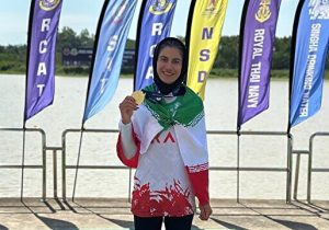 سومین مدال طلای ایران در روئینگ زیر ۲۳ سال آسیا