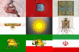 تغییرات پرچم ایران از ۲,۵۰۰سال قبل از میلاد تا به امروز