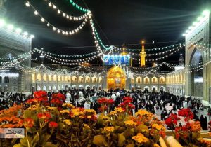 تصاویری از حال و هوای زائران رضوی در شب میلاد امام جواد