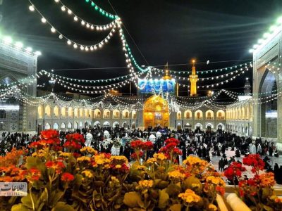 تصاویری از حال و هوای زائران رضوی در شب میلاد امام جواد