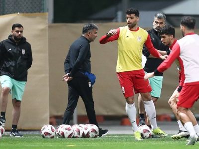ملی پوشان فوتبال ایران در ۲ گروه تمرین کردند