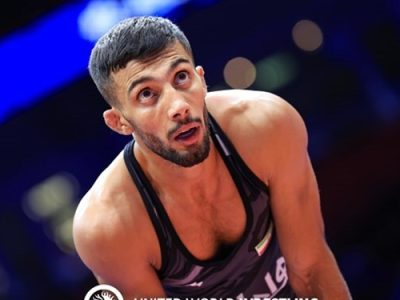 محمد رضا گرایی در یک وزن بالاتر روی تشک می‌رود