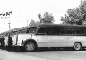 عکسی نوستالوژیک از اتوبوس‌های ۷۰ سال پیش تهران