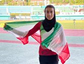 کسب مدال طلا ۴۰۰ متر با مانع از سوی فاطمه عیدیان