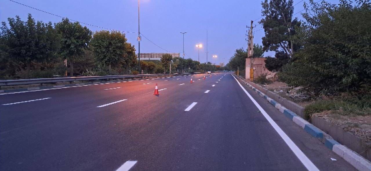 اجرای بیش از ۸۵ کیلومتر خطکشی محوری در شریانهای اصلی پایتخت