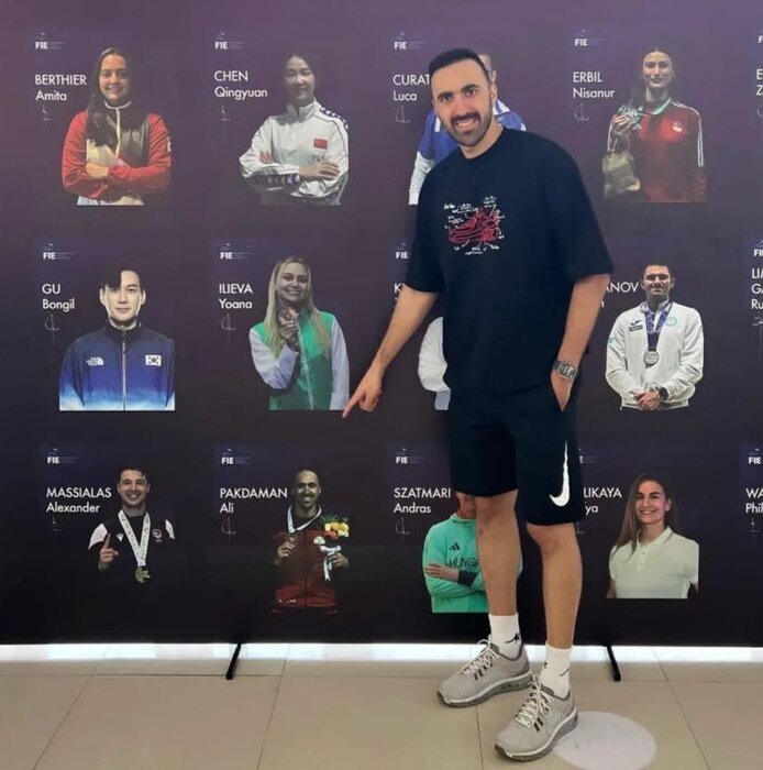 پاکدامن نامزد عضویت در کمیته ورزشکاران فدراسیون جهانی شمشیربازی شد