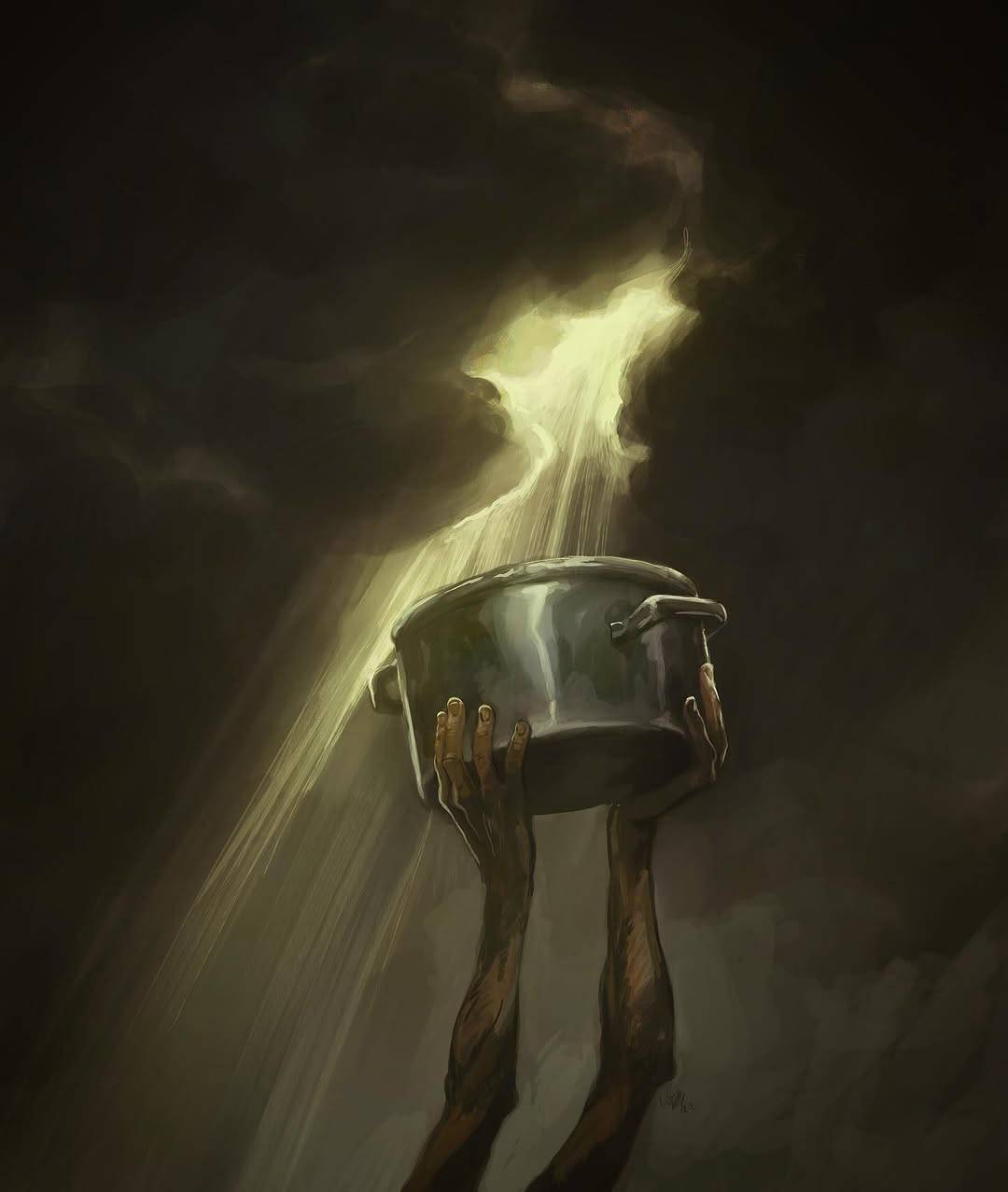 گرسنگی غزه و دست‌های به سمت آسمان