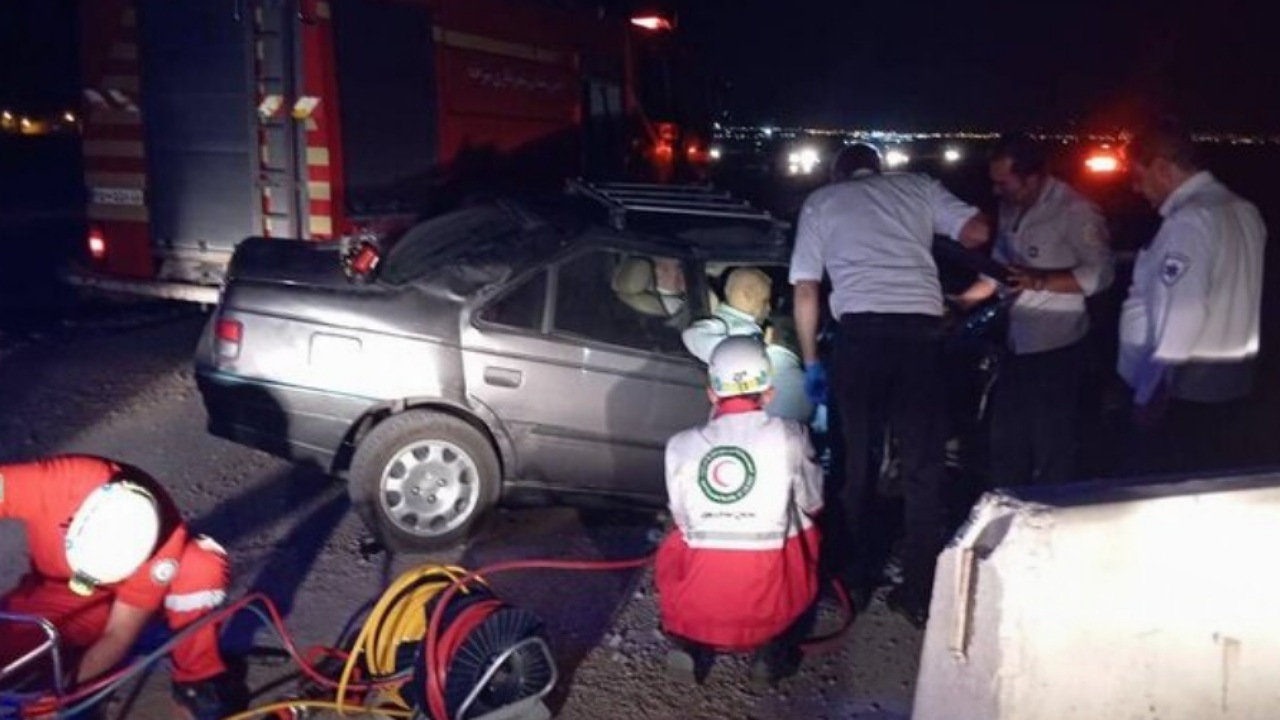 ۵۲ درصد از تصادفات تهران در شب رخ می‌دهد