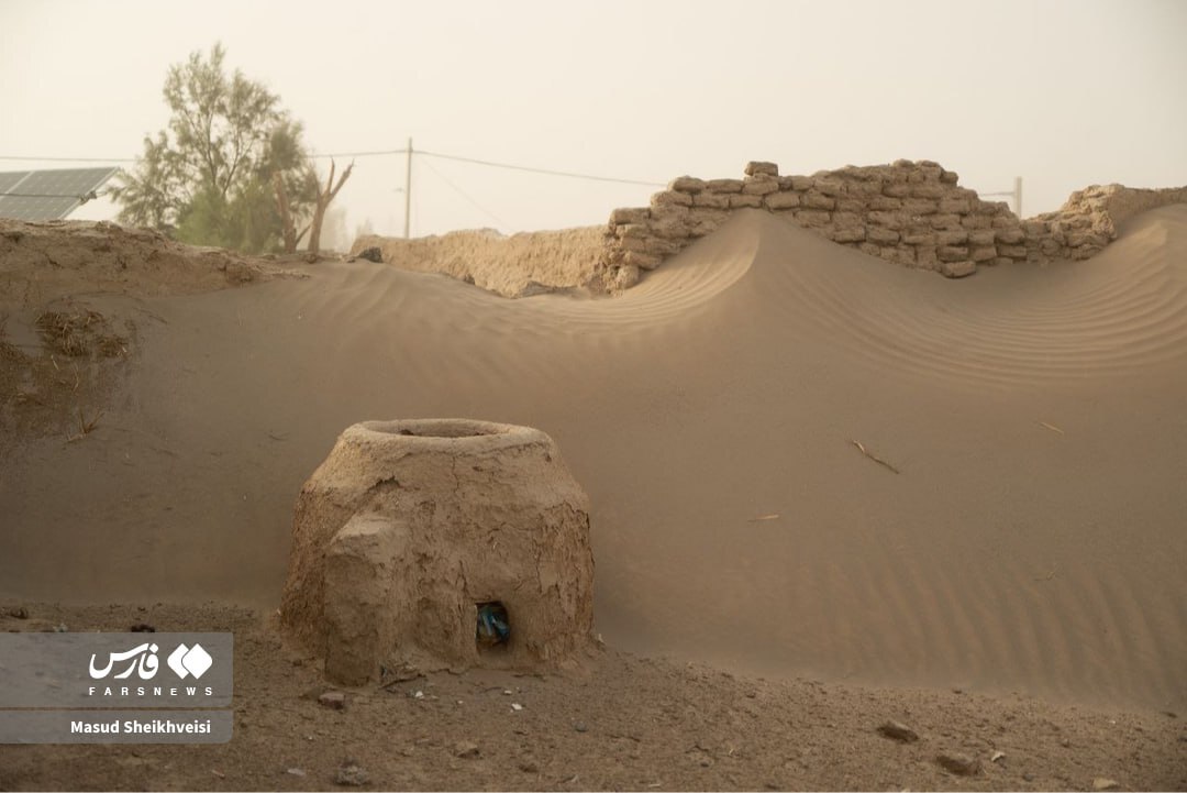 عکس | طوفان شن در روستاهای زابل