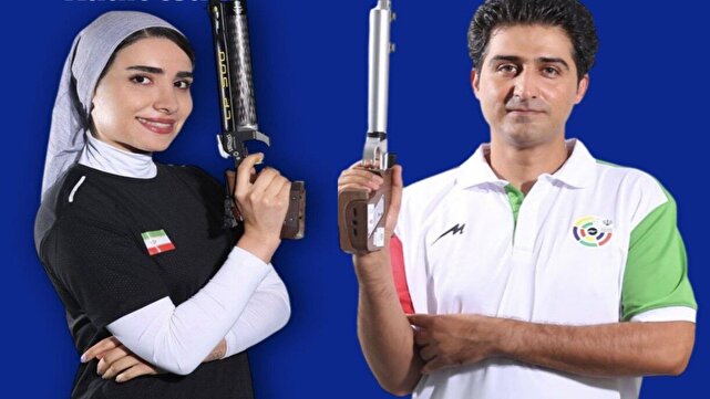 مدال برنز تیم میکس ایران با ترکیب رستمیان و گلخندان