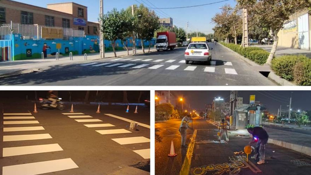 ارتقاء ایمنی شریان های ارتباطی با اجرای ۵۰ کیلومتر خط کشی محوری