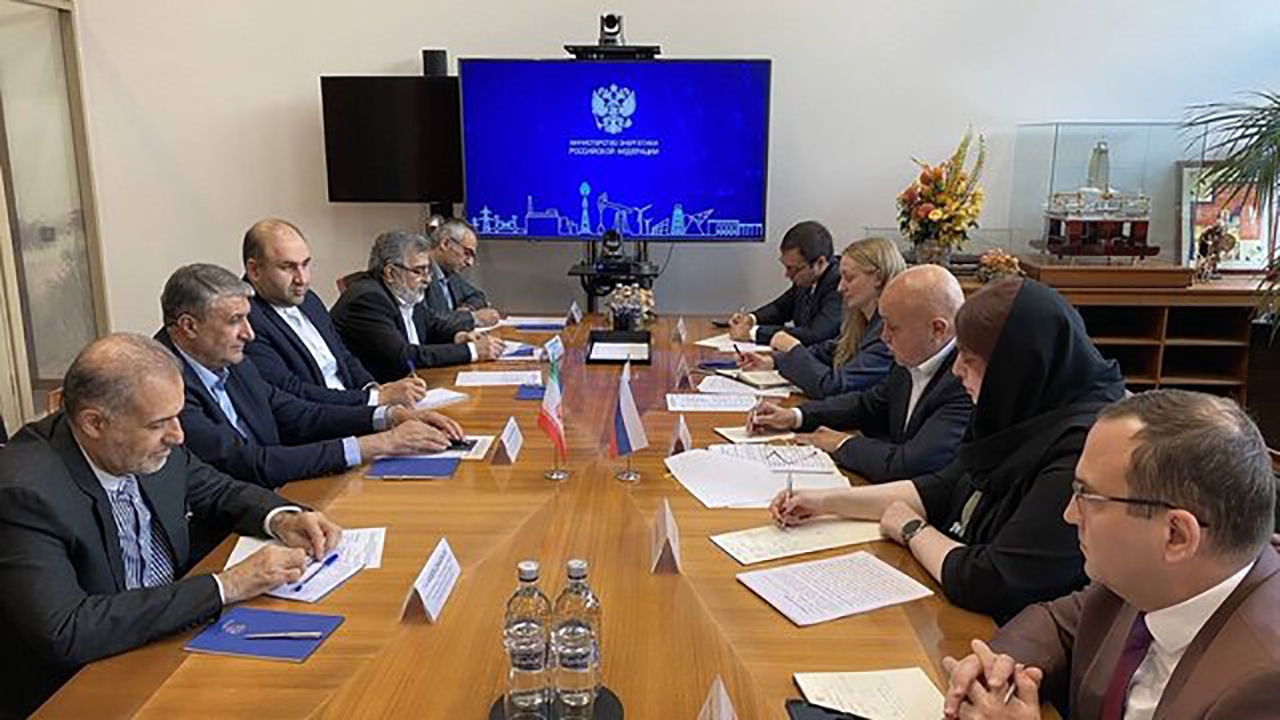 دیدار رئیس سازمان انرژی اتمی ایران با وزیر انرژی روسیه