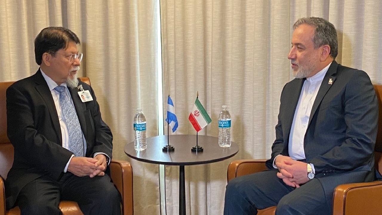 دیدار وزیر امور خارجه ایران با وزیر امور خارجه نیکاراگوئه