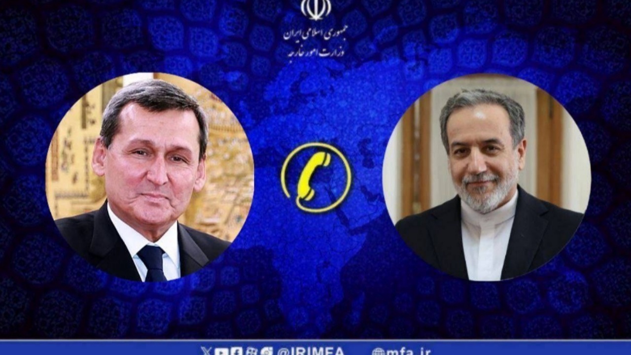 گفتگوی تلفنی وزرای امور خارجه جمهوری اسلامی ایران و ترکمنستان