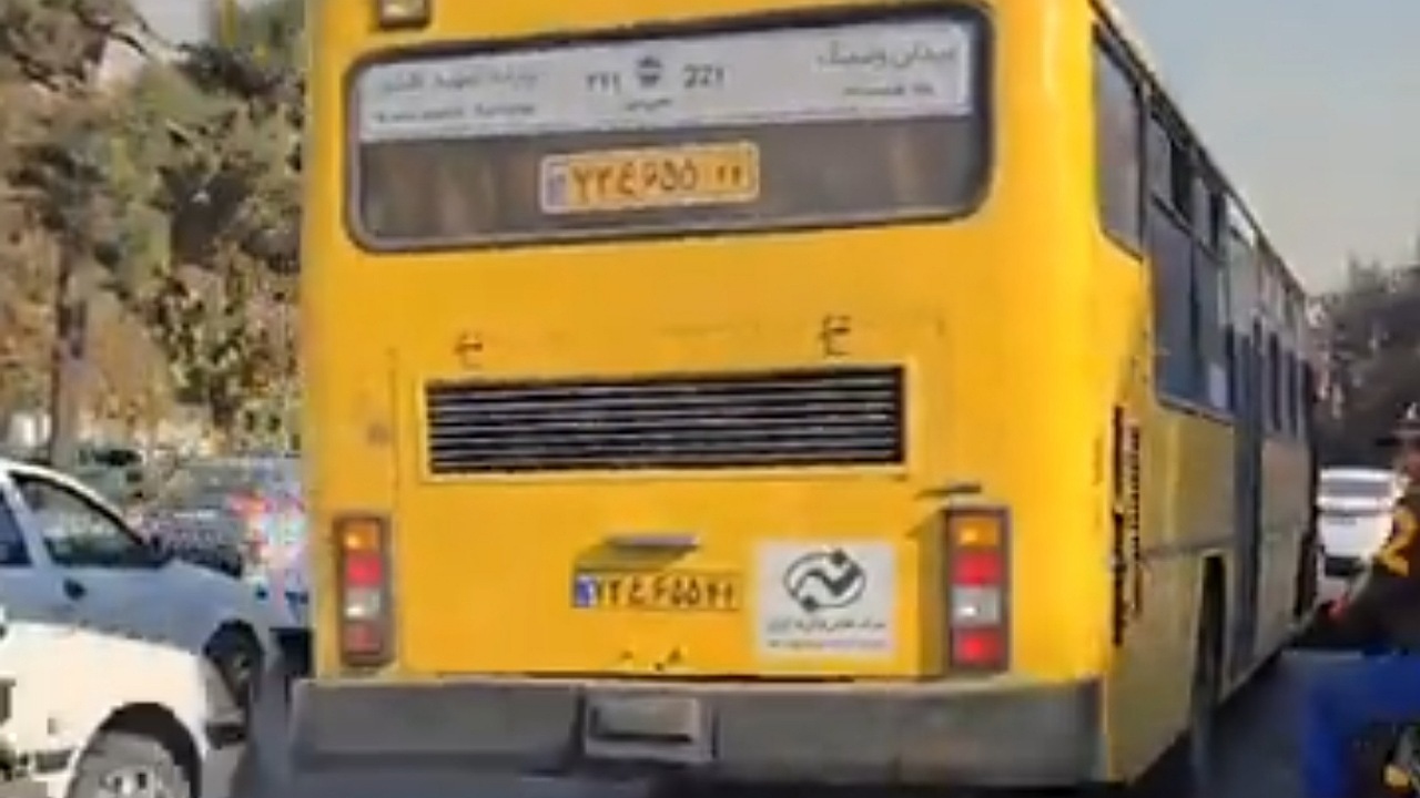 برخورد با راننده متخلف شرکت خصوصی اتوبوسرانی تهران
