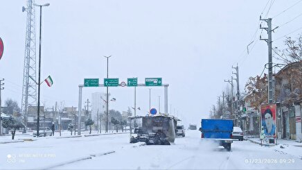 عکس: بارش زیبای برف صبحگاهی در شهر سرمست کرمانشاه