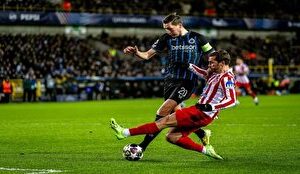 کلوب بروژ ۳ – ۳ اتلتیکو مادرید/ بخت با شاگردان سیمئونه یار نبود + فیلم