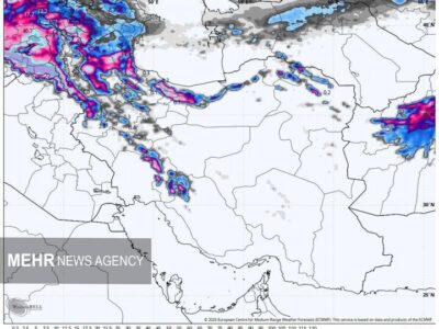 ورود سامانه بارشی جدید به کشور از این روز
