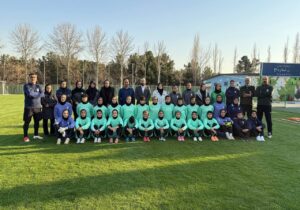 میهمانان تمرین امروز تیم ملی فوتبال زنان
