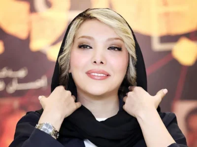 عکس: گریم خاص صدف اسپهبدی در پشت‌ صحنه یک نمایش