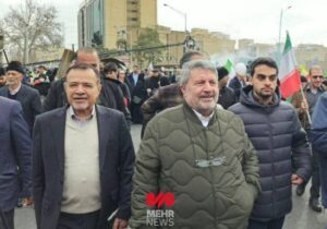 مقامات و چهرهای سیاسی در مراسم ۲۲ بهمن