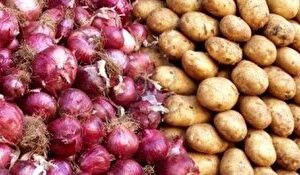 سیب زمینی و پیاز به وفور در بازار موجود است+ فیلم