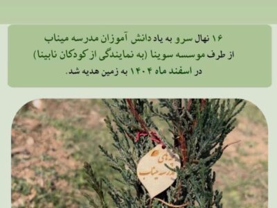 گلاره عباسی: ۱۶ نهال سرو به‌یاد دانش‌آموزان شهید میناب کاشتیم