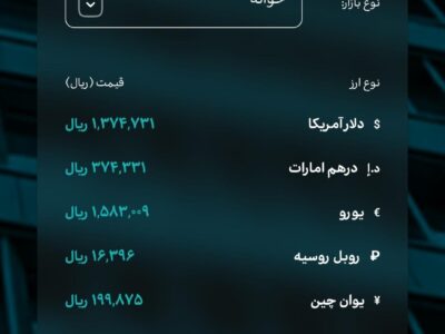 نرخ انواع ارز در مرکز مبادله ایران در دومین روز ۱۴۰۵ مشخص شد+ جزئیات