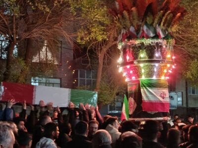 تشییع پیکر مطهر شهید سید ابوالفضل سخائی با حضور پرشور مردم