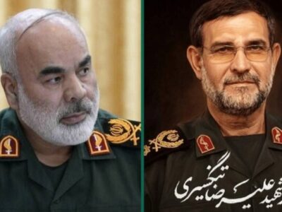 پیام فرمانده نیروی زمینی سپاه درپی شهادت دریابان تنگسیری