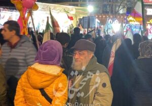 حضور مسعود فراستی منتقد سینما در تجمعهای مردمی شبانه