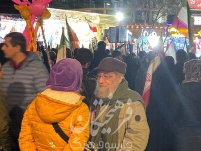 حضور مسعود فراستی منتقد سینما در تجمع‌های مردمی شبانه