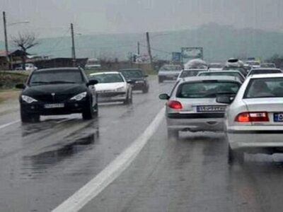 رفع انسداد جاده چالوس/ بارش برف و باران در برخی از جاده‌های کشور