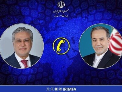 گفتوگوی تلفنی وزرای امور خارجه جمهوری اسلامی ایران و پاکستان