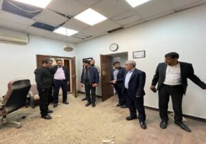 بازدید معاون پزشکیان از ساختمان آسیب‌دیده معاونت راهبردی ریاست‌جمهوری