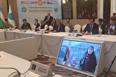 پیام تصویری وزیر راه از مجاورت پُل بمبارانشده B1 کرج به اجلاس وزرای حملونقل شانگهای