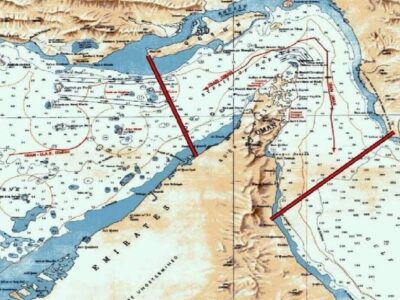 نقشه محدوده جدید تنگه هرمز تحت مدیریت و کنترل نیروهای مسلح جمهوری اسلامی ایران