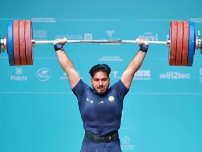 وزنهبرداری قهرمانی آسیا؛ نصیری طلا را از چنگ قهرمان المپیک درآورد