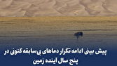 پیش بینی ادامه تکرار دماهای بیسابقه کنونی در پنج سال آینده زمین