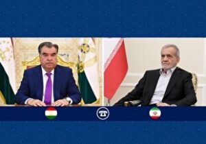 تأکید روسای جمهور ایران و تاجیکستان بر توسعه همکاری‌ها و روابط راهبری دوجانبه