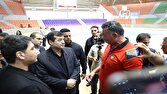 بازدید وزیر ورزش از سالن ۲۲ گولان سنندج و تأکید بر رفع نواقص