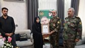 درجه سرتیپی شهید جعفرزاده به خانواده این فرمانده شهید اهدا شد